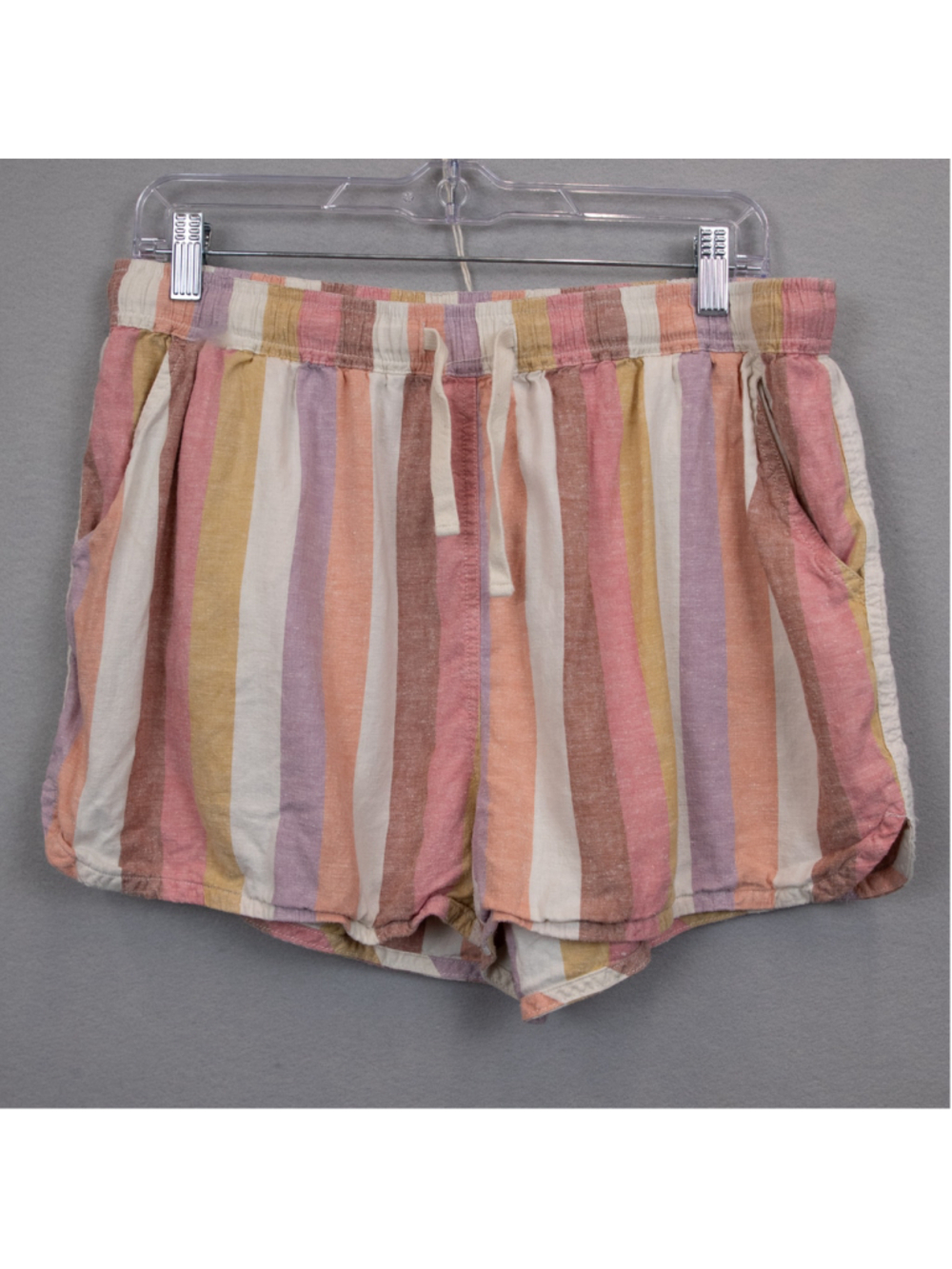 Marine Layer stripe hemp blend shorts-XL